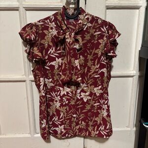 Tommy Hilfiger Ruffle-Sleeve Bow Blouse Perfect for Spring